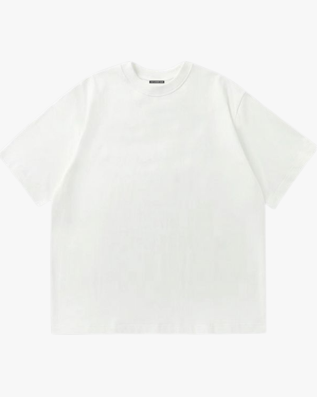 Riot Leveret Club Vandal Basic White Tee, oversized cotton t-shirt, front view